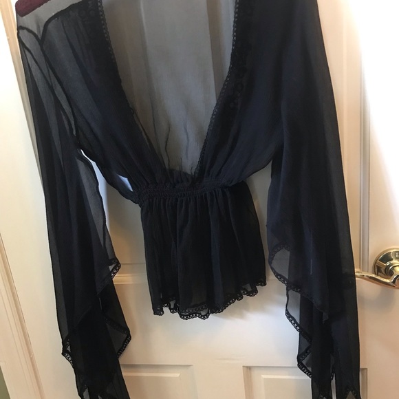 Blumarine Sequined 100% Silk Blouse Size 44 - Picture 2 of 10